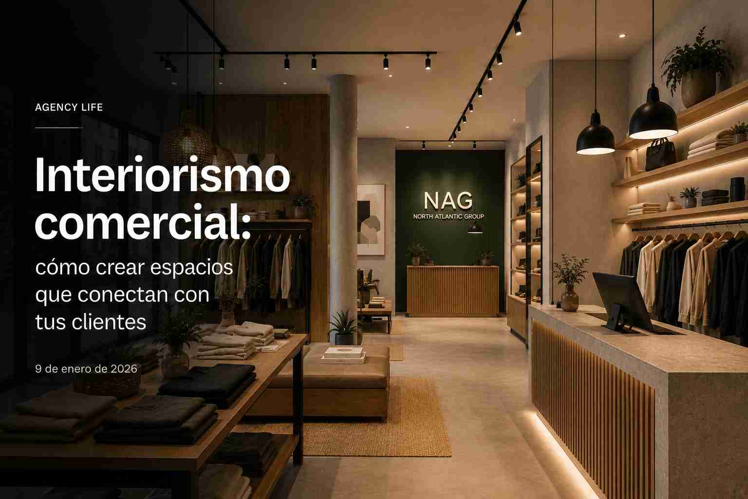 Interiorismo comercial moderno diseñado para conectar la marca con sus clientes