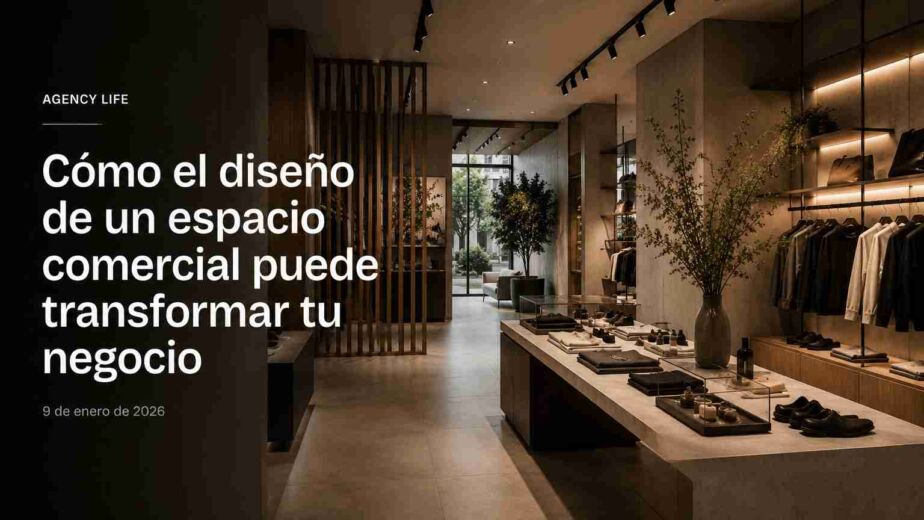 Interior de un espacio comercial moderno diseñado para mejorar la experiencia del cliente