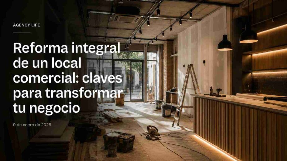 Local comercial en proceso de reforma integral con diseño contemporáneo